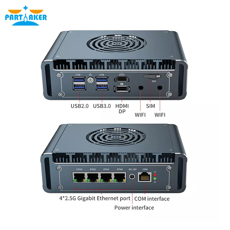 Pfsense Firewall Router 2.5G 4 I226 - 12. Nesil Intel I3-1115G4 Fansız Mini