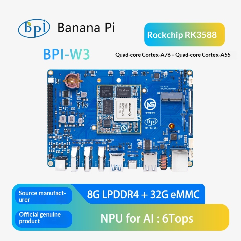 Rockchip Rk3588 Development Board - BPI W3 Açık Kaynaklı Router Geliştirme