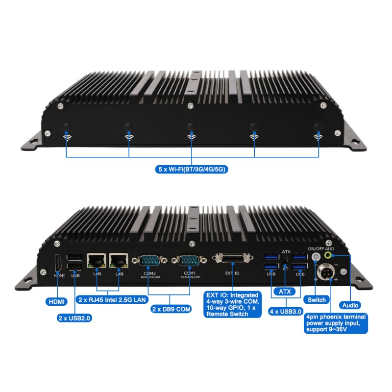 Fanless Industrial Pc Rs485 Core I7 - Sağlam Fansız Endüstriyel Bilgisayar Core i7