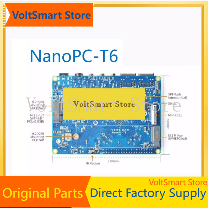 Rockchip Rk3588 Development Board - VoltSNanopc T6 Geliştirme Kartı-Rockchip RK3588 Cortex