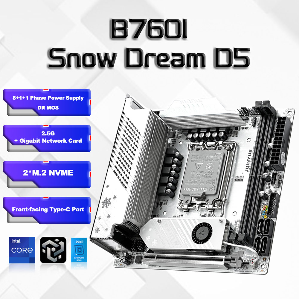 Lga1700 Itx Motherboard Ddr5 - B760i ARGB WIFI DDR5 Anakart mini