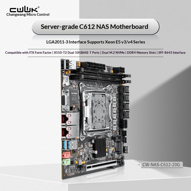C612 LGA 2011-3 Xeon X99 Anaka - Nas Motherboard 8 Sata Mini Itx incelemesi ve fiyatı
