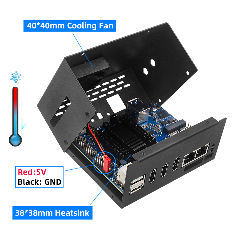 Turuncu Pi 5 artı Metal kasa i - Orange Pi 5 Plus 16Gb incelemesi ve fiyatı