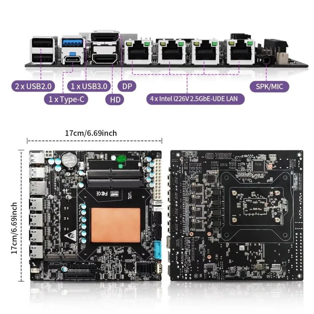 11. Nesil Intel Core i7 1165G7 - Nas Motherboard 8 Sata Mini Itx incelemesi ve fiyatı