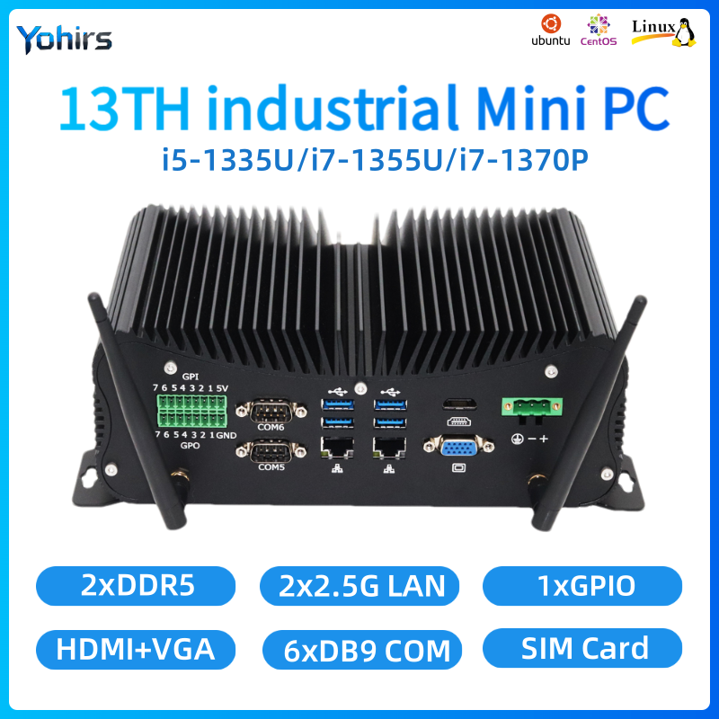 13. Nesil Fansız Mini Endüstri - Fanless Industrial Pc Rs485 Core I7 incelemesi ve fiyatı
