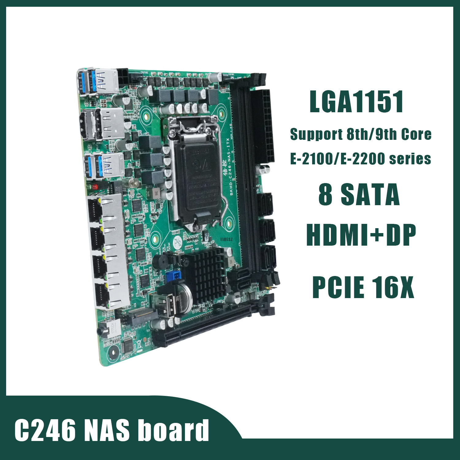 C246 NAS Anakart 8 SATA 3.0 4* - Nas Motherboard 8 Sata Mini Itx incelemesi ve fiyatı