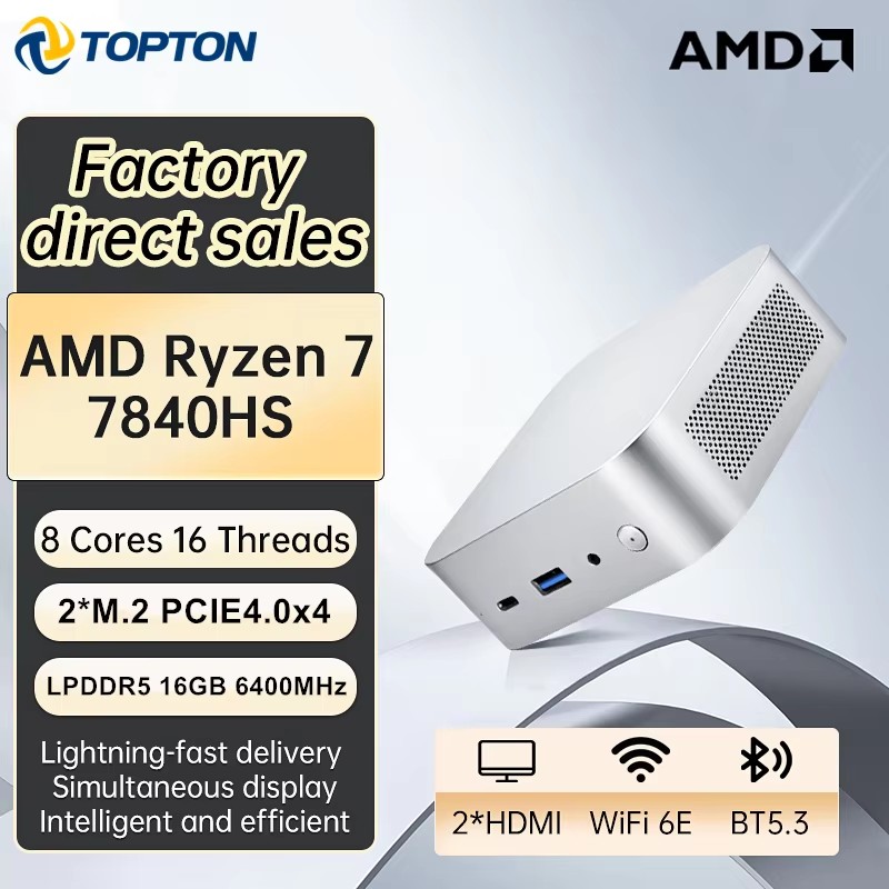 Topton Taşınabilir Oyun Mini B - Amd Ryzen 7 7840Hs Mini Pc incelemesi ve fiyatı