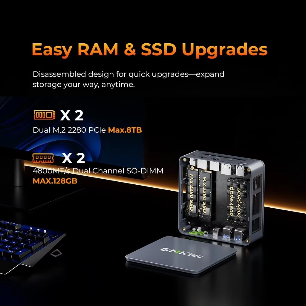 GMKtec Oyun Mini Bilgisayarı K - Amd Ryzen 7 7840Hs Mini Pc incelemesi ve fiyatı