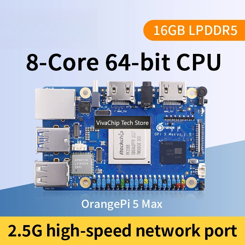 VivaChip TechOrange Pi 5 Max 1 - Rockchip Rk3588 Development Board incelemesi ve fiyatı